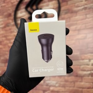 🚗 Carregador Veicular Baseus 60 W Dual USB-C